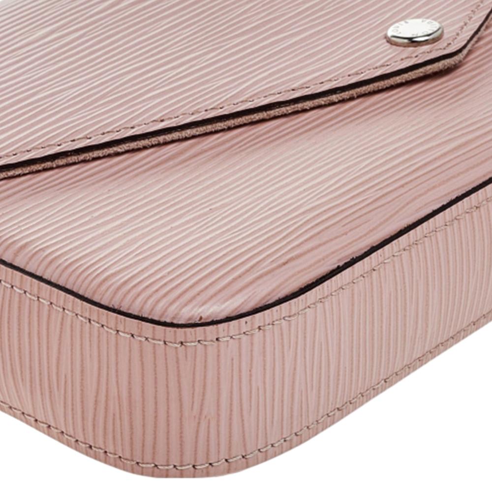 Louis Vuitton Rose Ballerine Epi Leather Pochette Felicie Bag 1