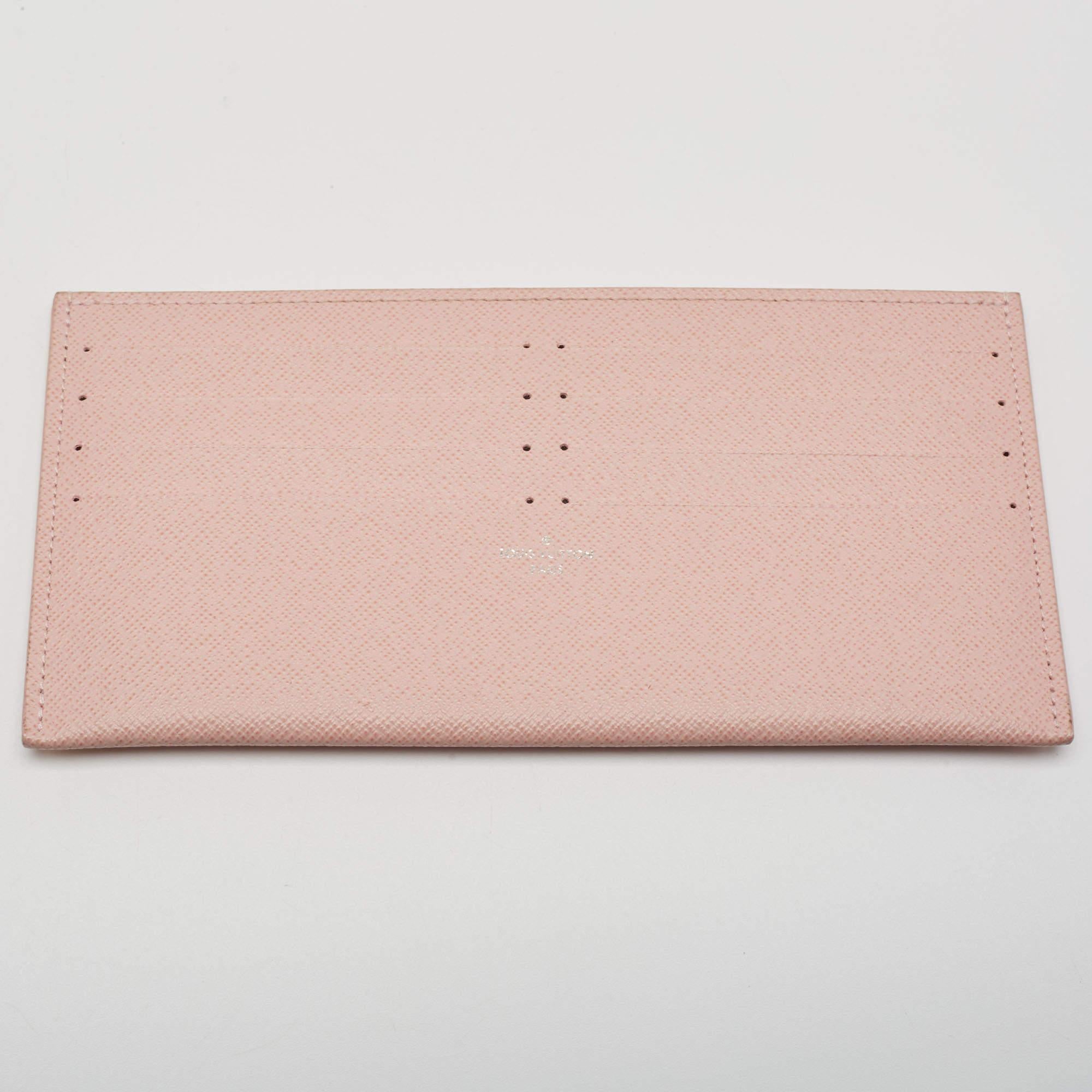 Louis Vuitton Rose Ballerine Epi Leather Pochette Felicie Bag For Sale 5