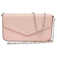Louis Vuitton Rose Ballerine Epi Leather Pochette Felicie Bag