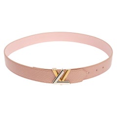 Louis Vuitton Black Epi Leather Essential V Belt 85 CM Louis