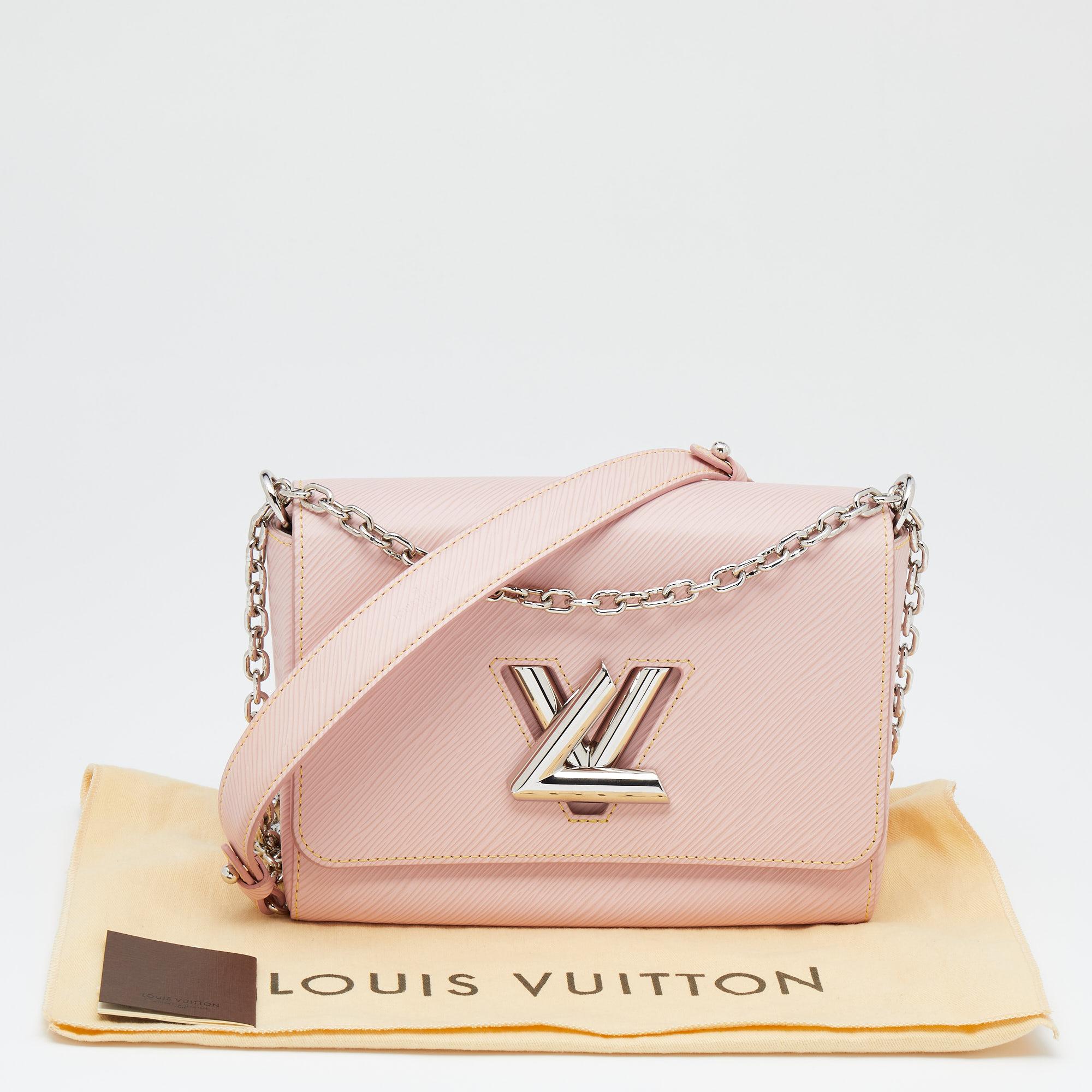 Louis Vuitton Rose Ballerine Epi Leather Twist MM Bag 4