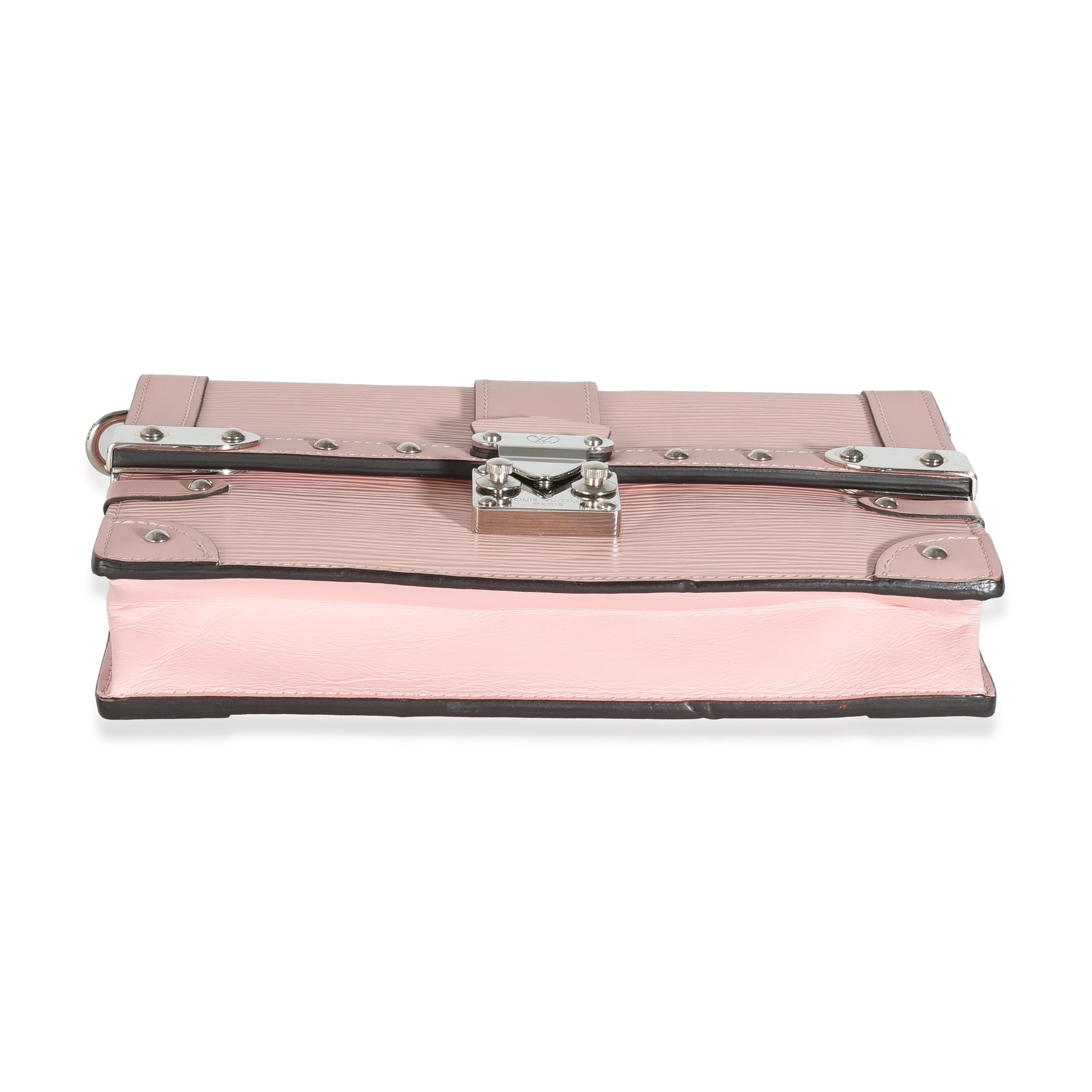 Louis Vuitton Rose Ballerine Epi Trunk Chain Wallet For Sale 3