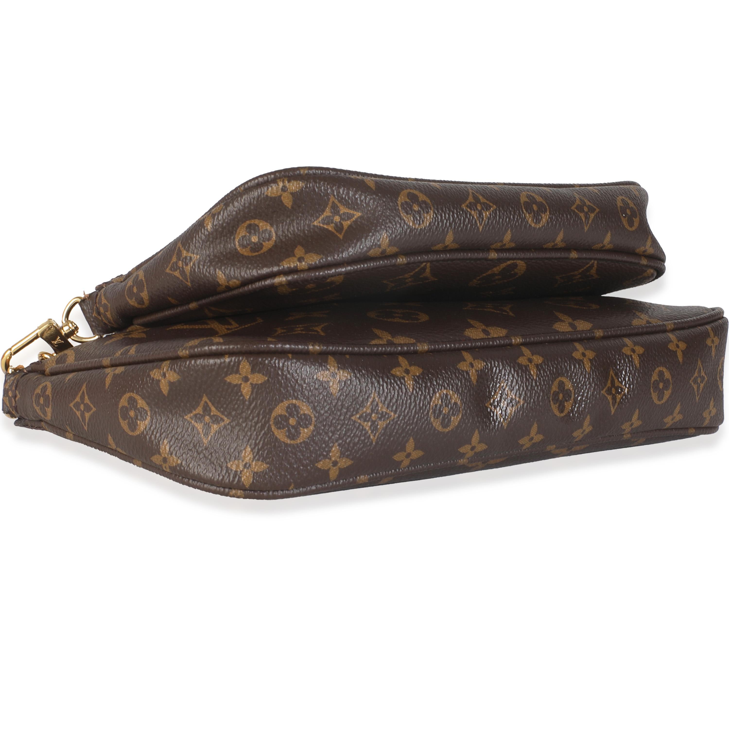 Louis Vuitton Rose Ballerine Monogram Canvas Multi Pochette Accessori In condizioni ottime in vendita a New York, NY