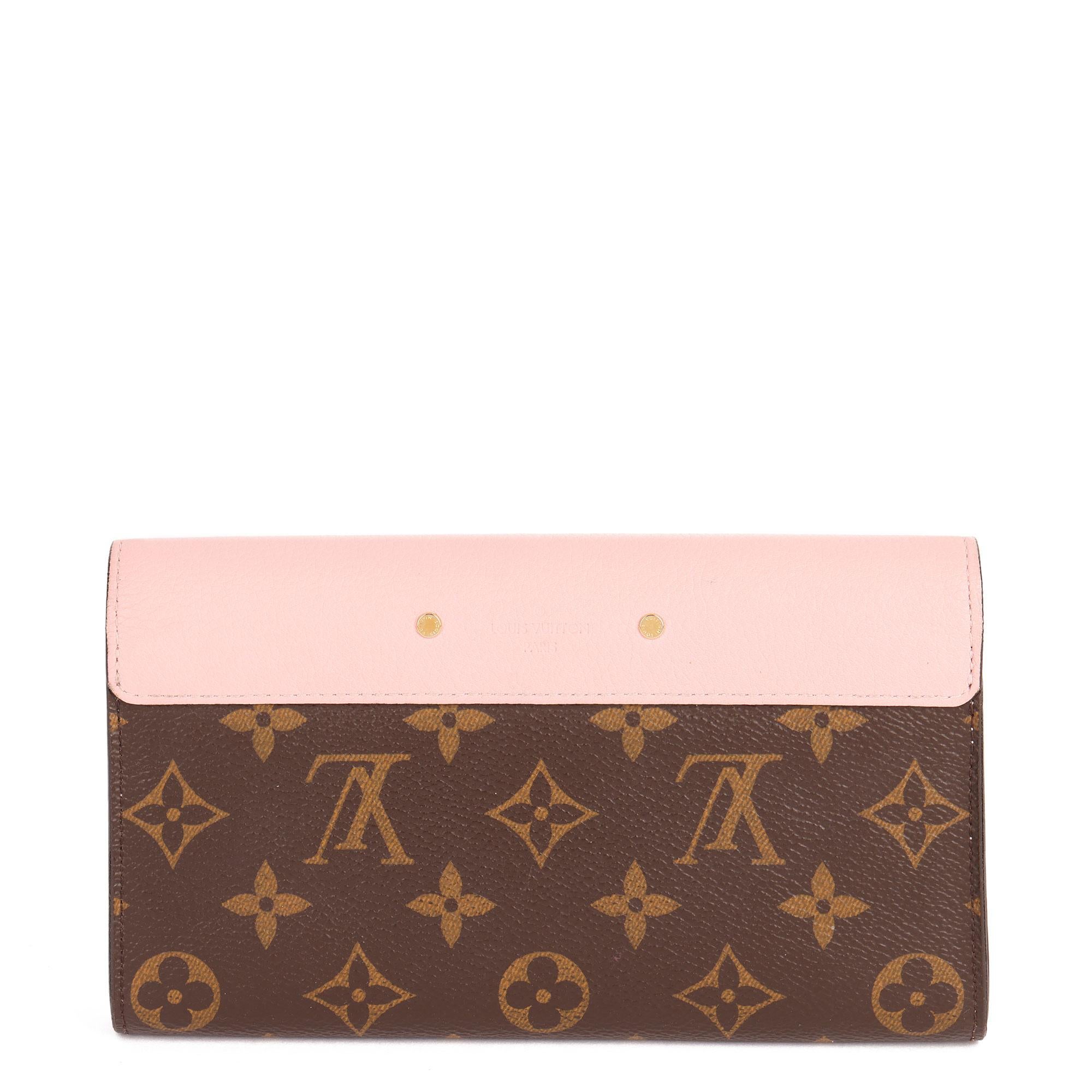 Louis Vuitton Rose Ballerine, Monogram Canvas & Vachetta Leather Metis Wallet 3