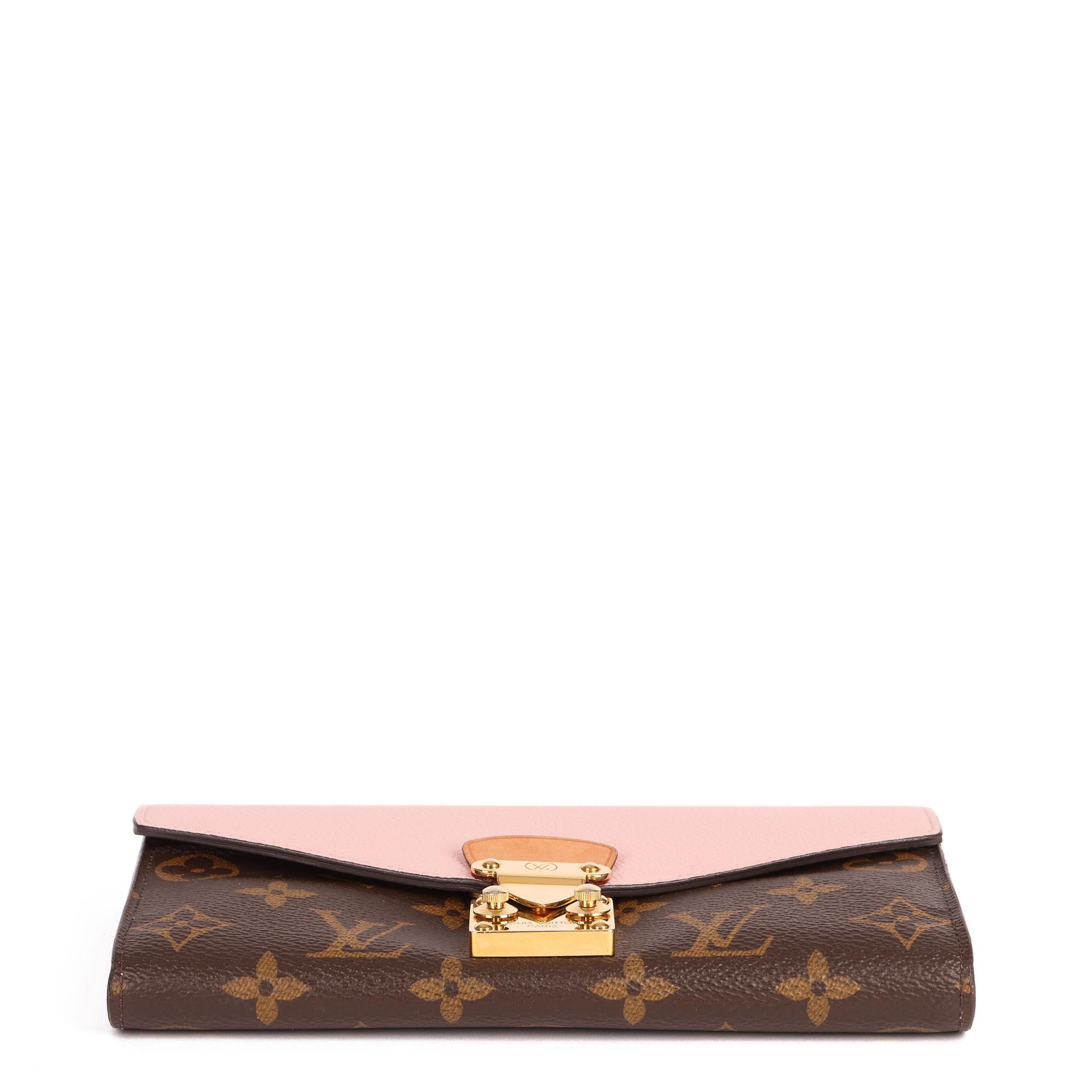 Louis Vuitton Rose Ballerine, Monogram Canvas & Vachetta Leather Metis Wallet 4