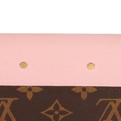 Louis Vuitton Rose Ballerine, Monogram Canvas & Vachetta Leather Metis Wallet