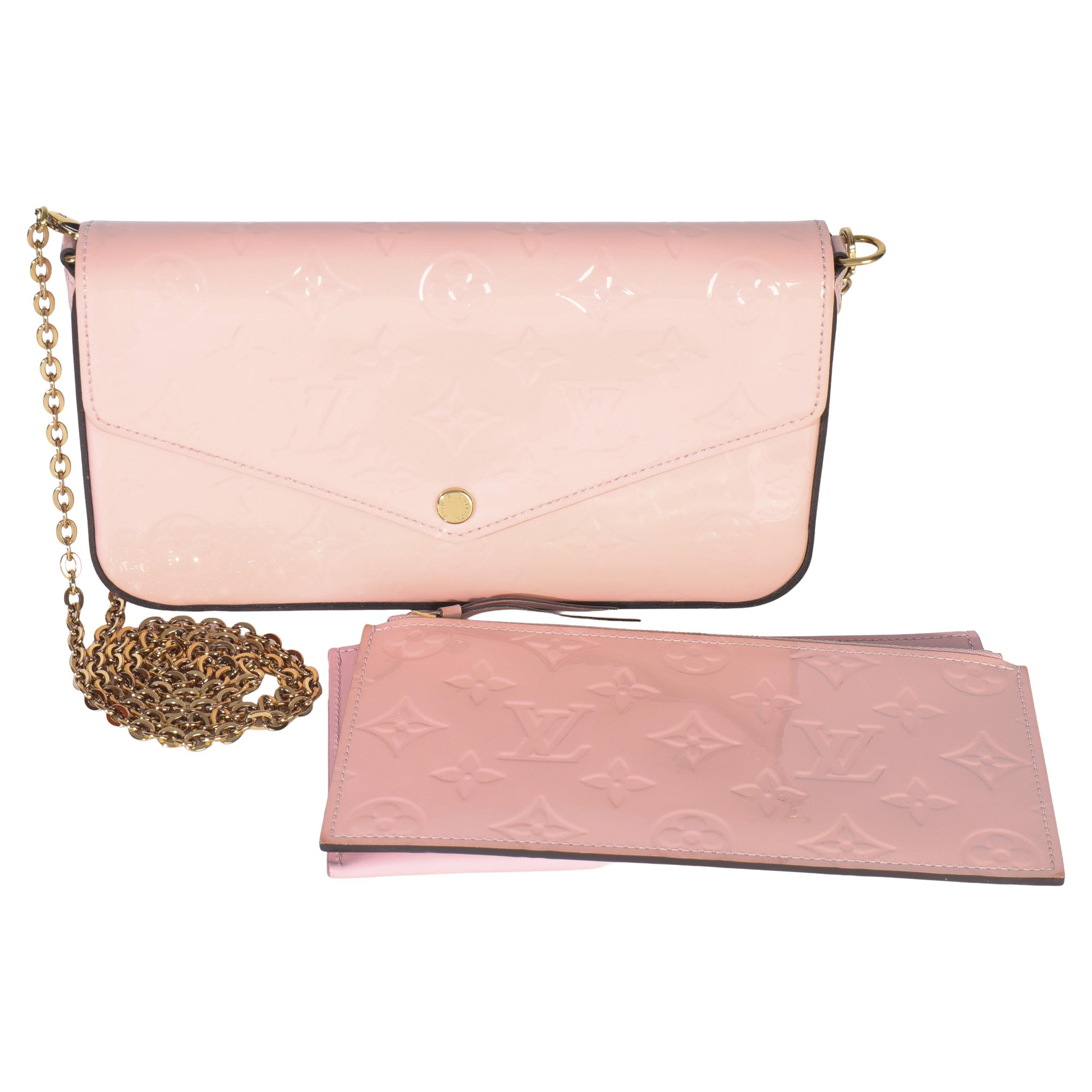 Louis Vuitton Rose Ballerine Monogram Vernis Felicie Pochette