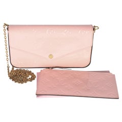 Louis Vuitton Rose Ballerine Monogram Vernis Felicie Pochette