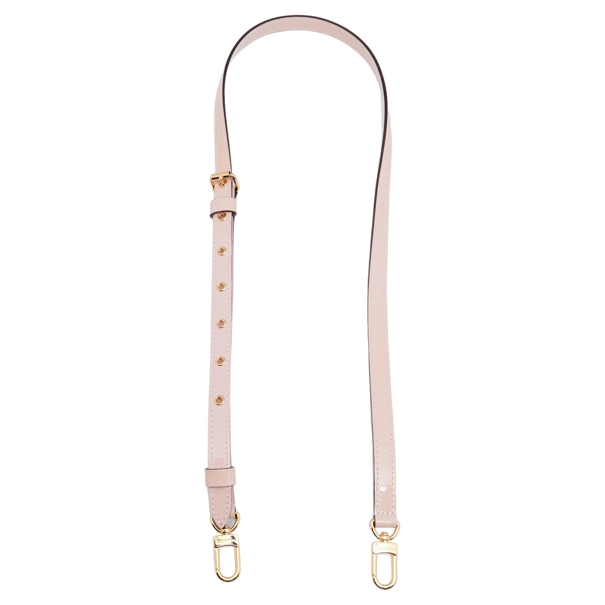 Louis Vuitton Rose Ballerine Patent Leather Adjustable Shoulder Bag Strap
