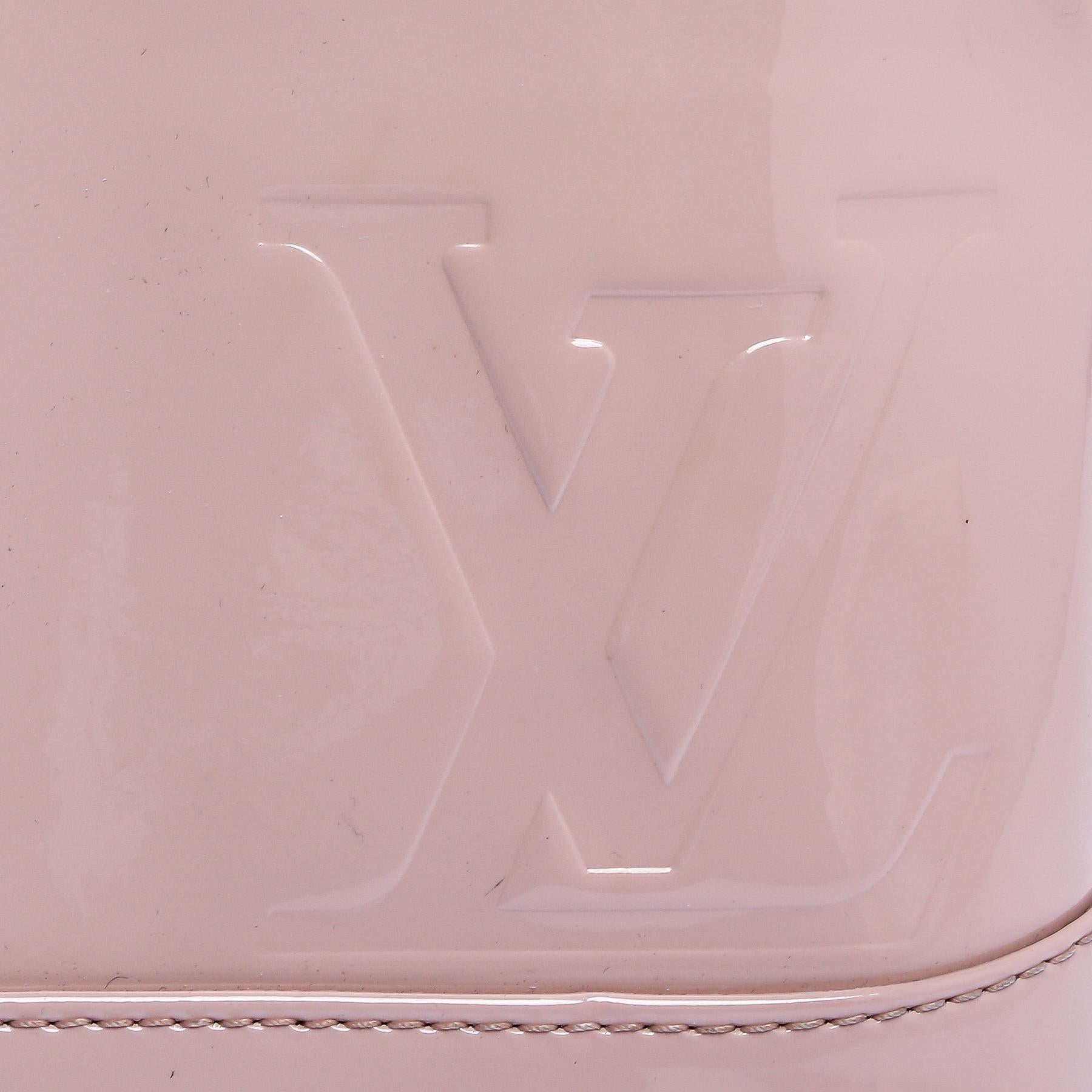 Louis Vuitton Rose Ballerine Patent Leather Alma BB Bag 3