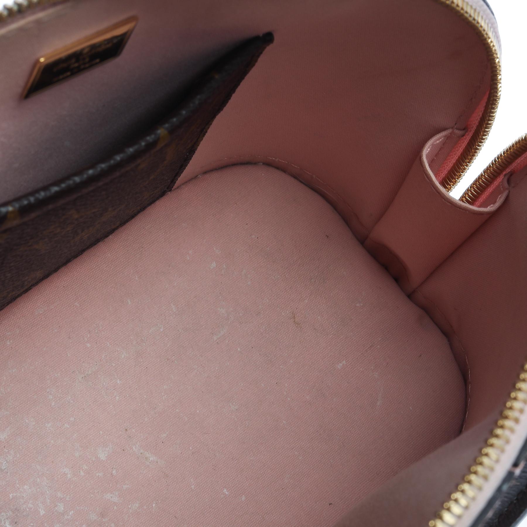 Louis Vuitton Rose Ballerine Patent Leather Alma BB Bag 5
