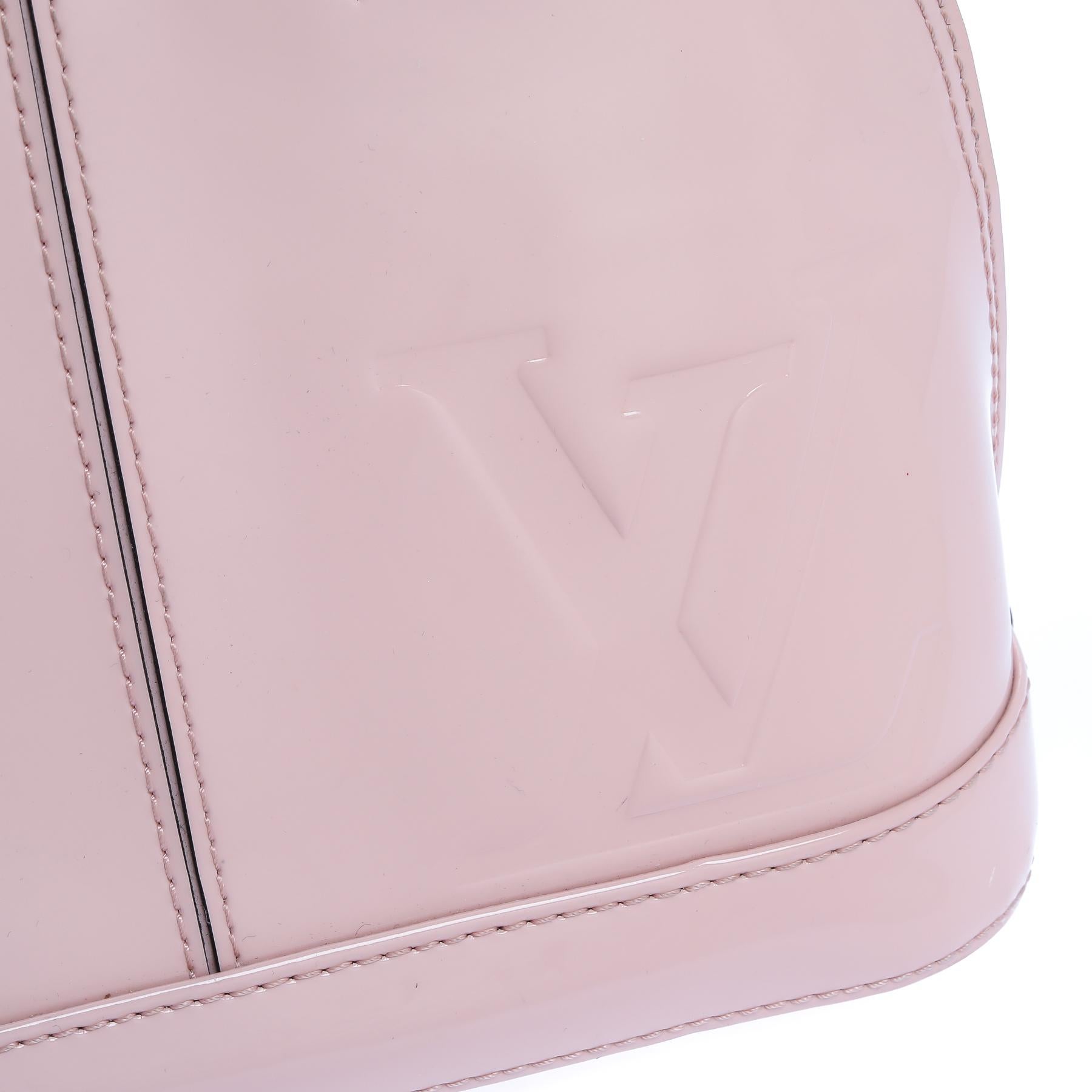 Louis Vuitton Rose Ballerine Patent Leather Alma BB Bag 2