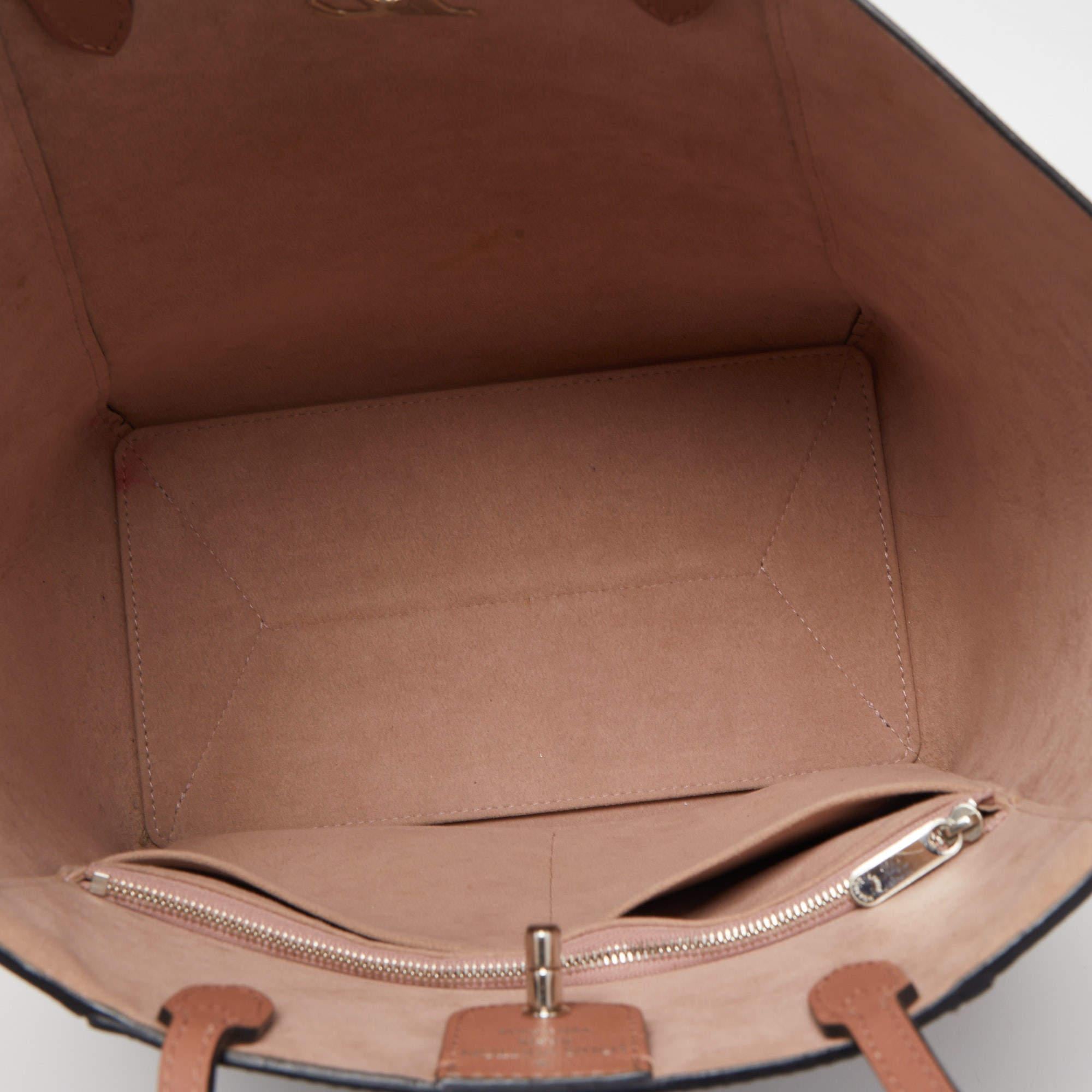 Louis Vuitton Rose/Black Leather Lockme Cabas Bag 10