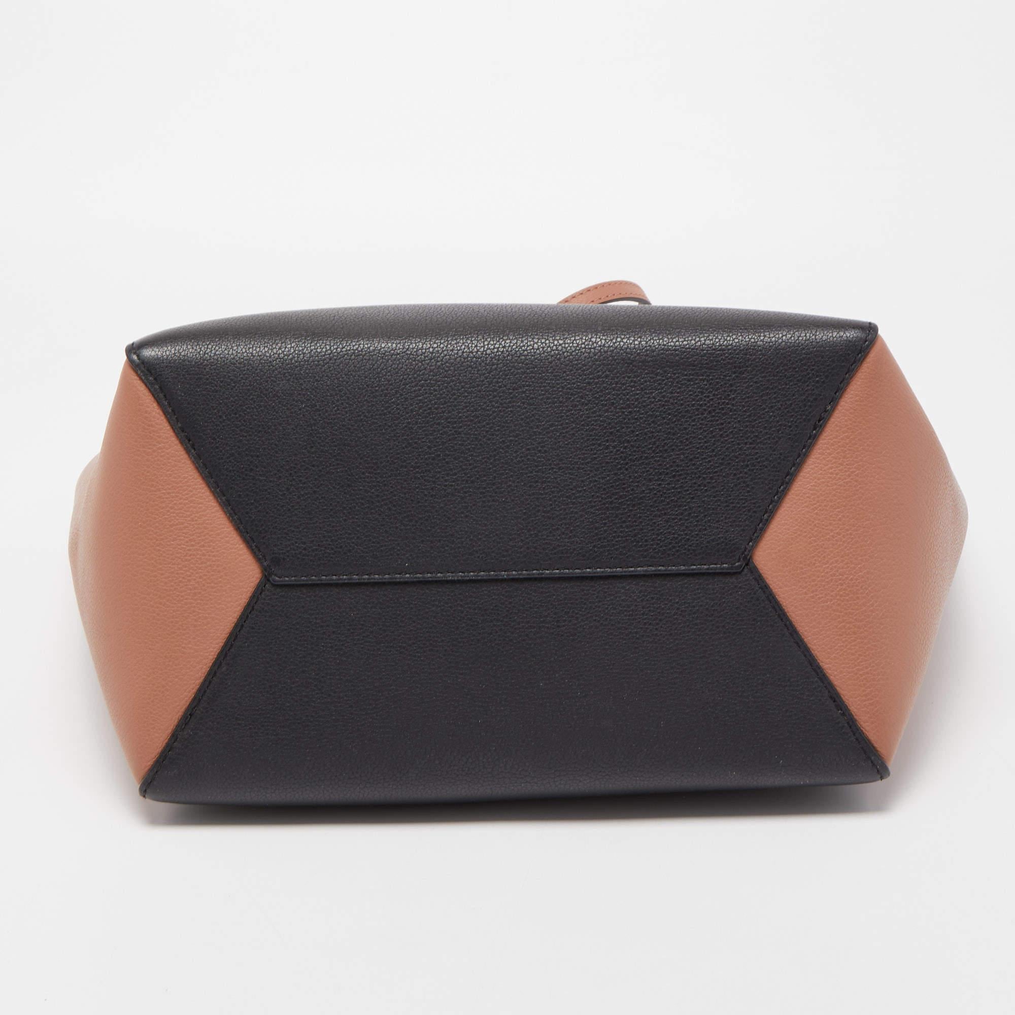 Louis Vuitton Rose/Black Leather Lockme Cabas Bag 1