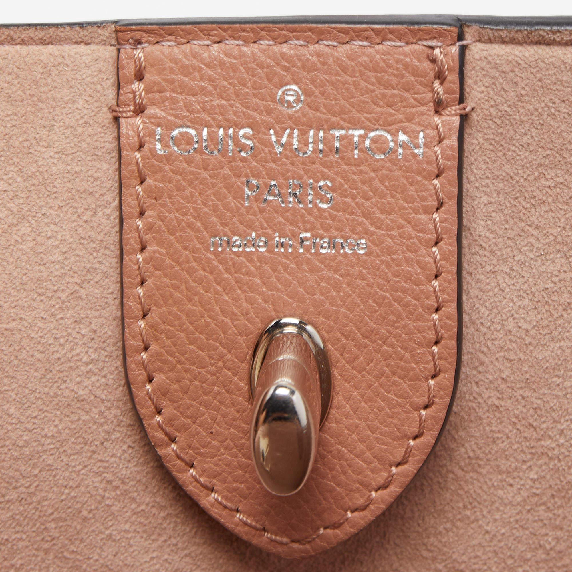 Louis Vuitton Rose/Black Leather Lockme Cabas Bag 3