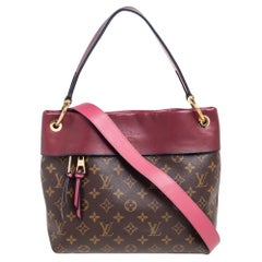 LOUIS VUITTON Tuileries Besace Monogram Canvas Shoulder Bag Rose