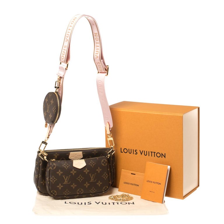Louis Vuitton Multi Pochette Accessories Monogram Rose Clair