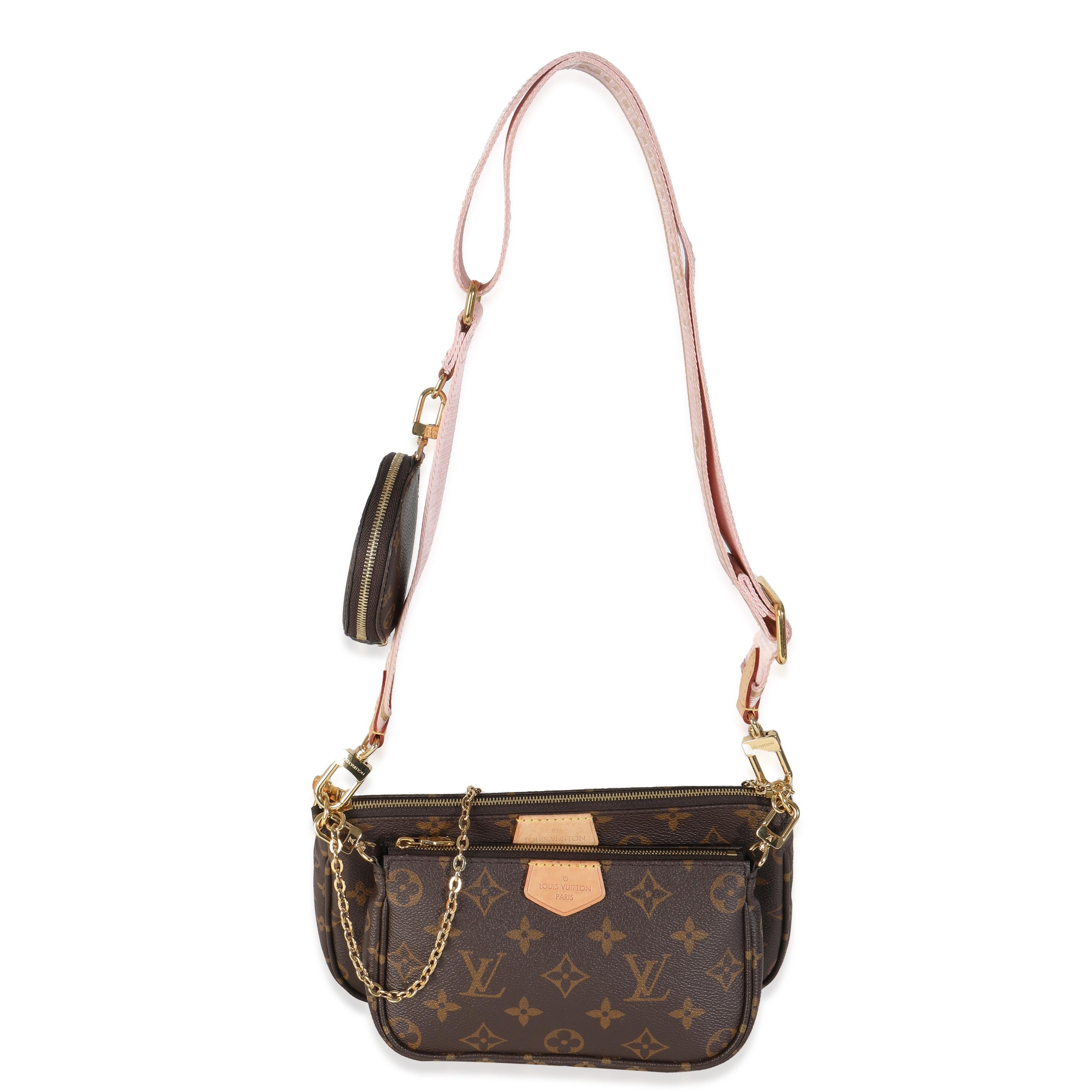 Louis Vuitton Rose Clair Monogram Canvas Multi Pochette Accessoires 1