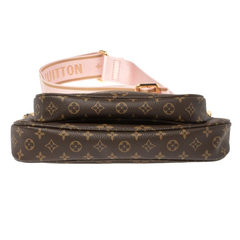 Louis Vuitton Multi Pochette Accessoires Monogram Rose Clair in Coated  Canvas/Leather with Gold-tone - GB