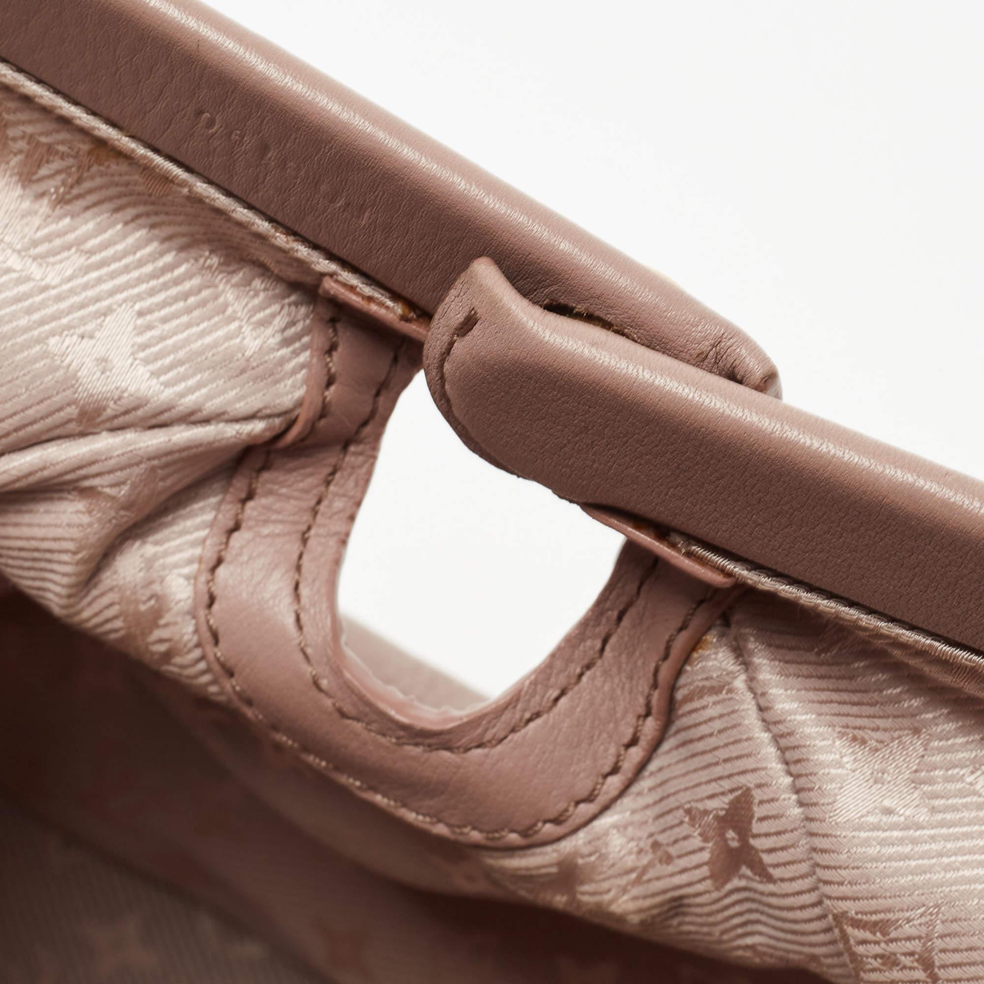 Louis Vuitton Rose Cuir Leather Cinema Intrigue Bag 5