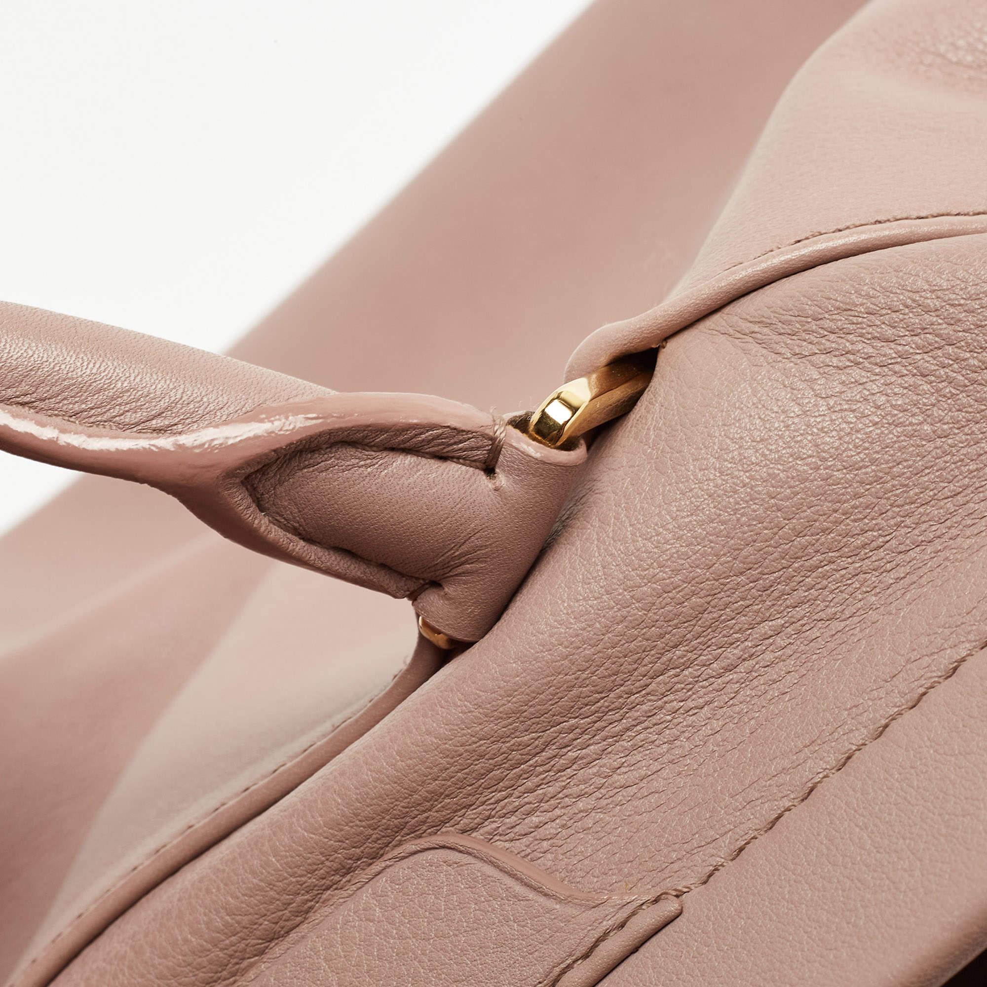 Louis Vuitton Rose Cuir Leather Cinema Intrigue Bag 7