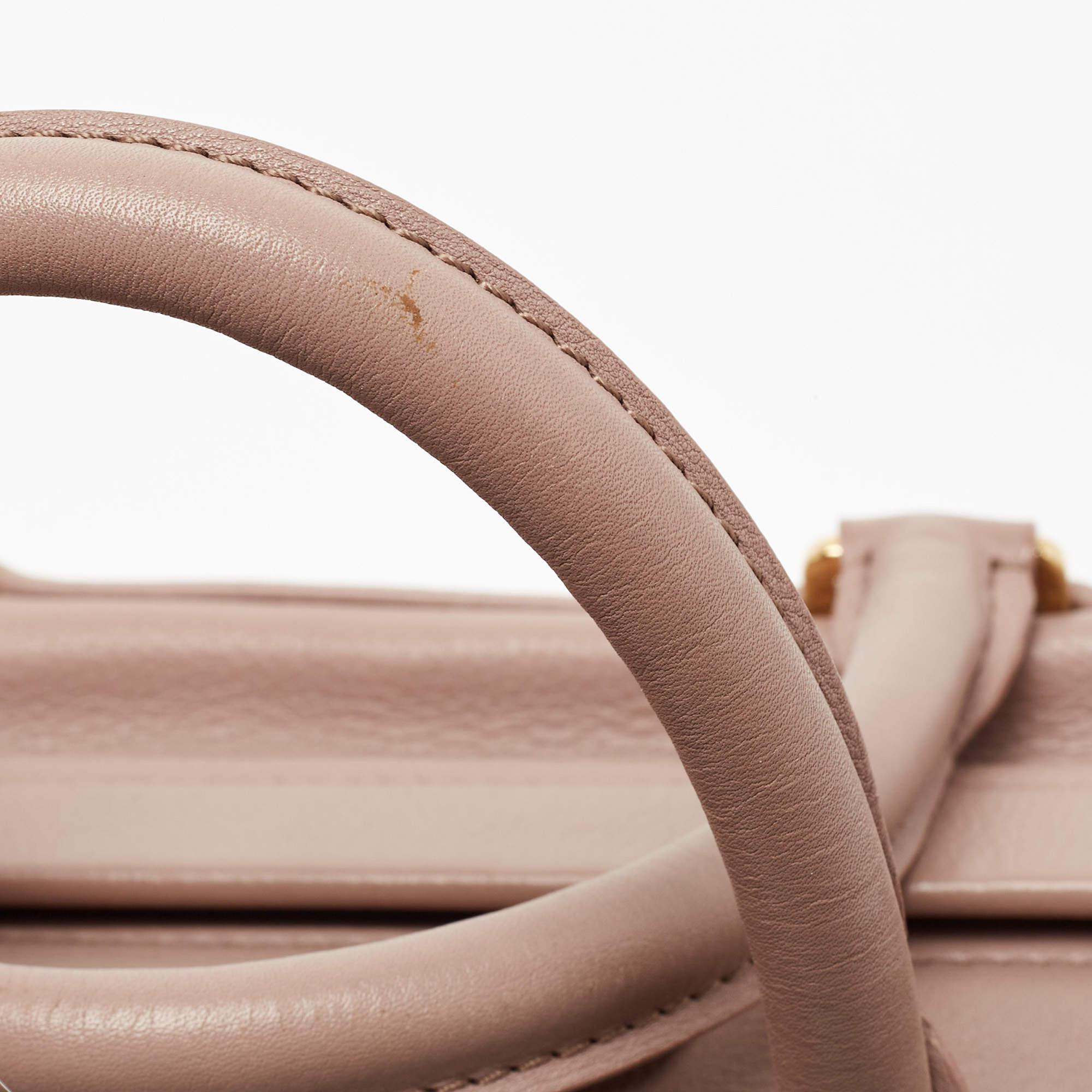Louis Vuitton Rose Cuir Leather Cinema Intrigue Bag 9