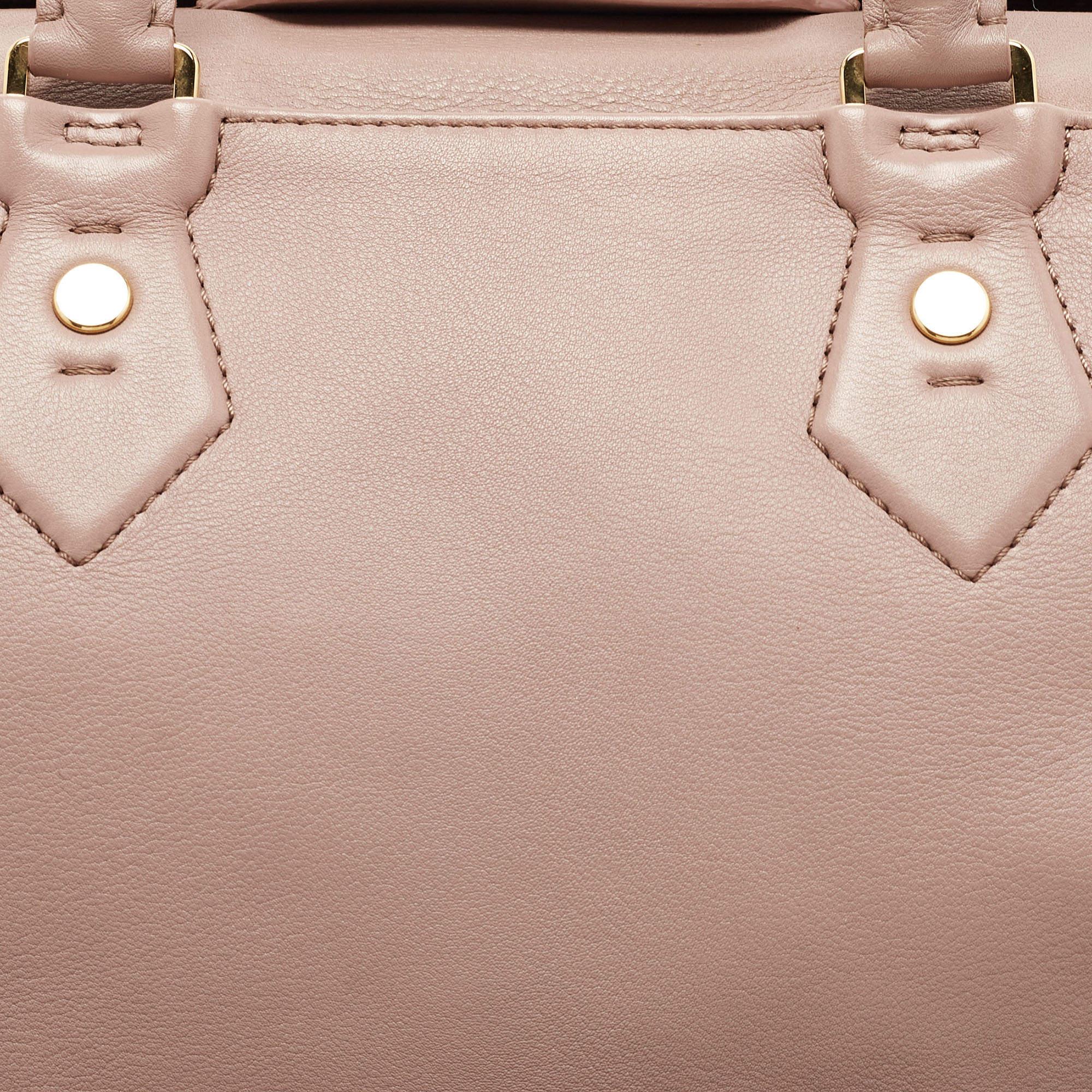 Louis Vuitton Rose Cuir Leather Cinema Intrigue Bag 10
