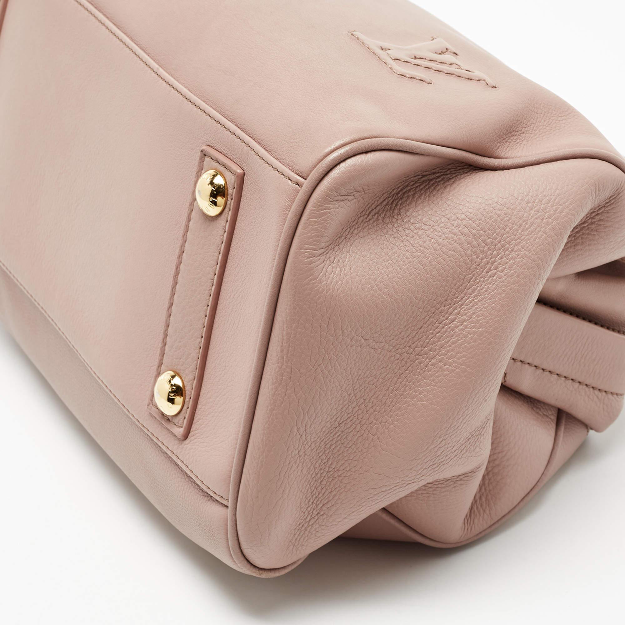 Louis Vuitton Rose Cuir Leather Cinema Intrigue Bag 12