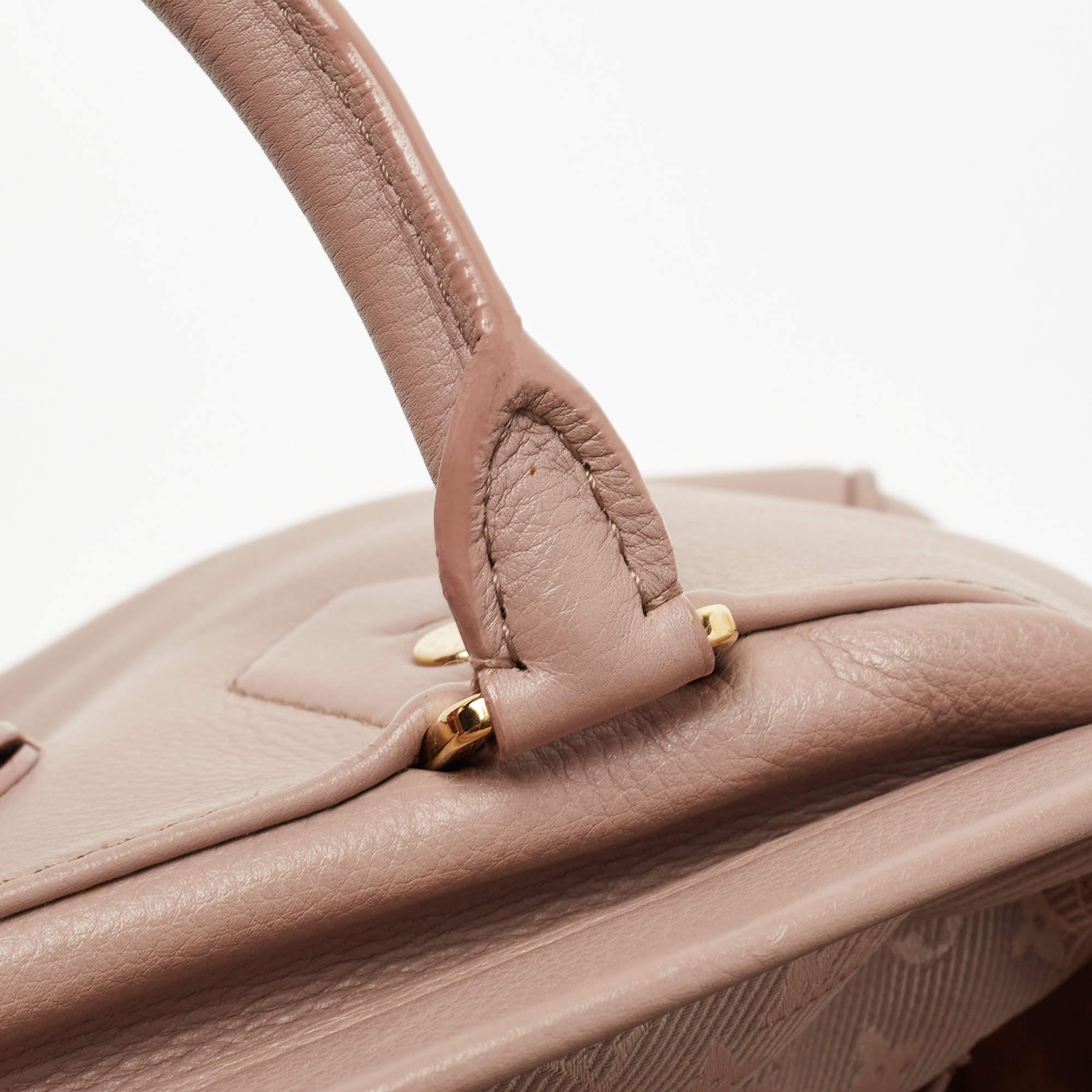 Louis Vuitton Rose Cuir Leather Cinema Intrigue Bag 4