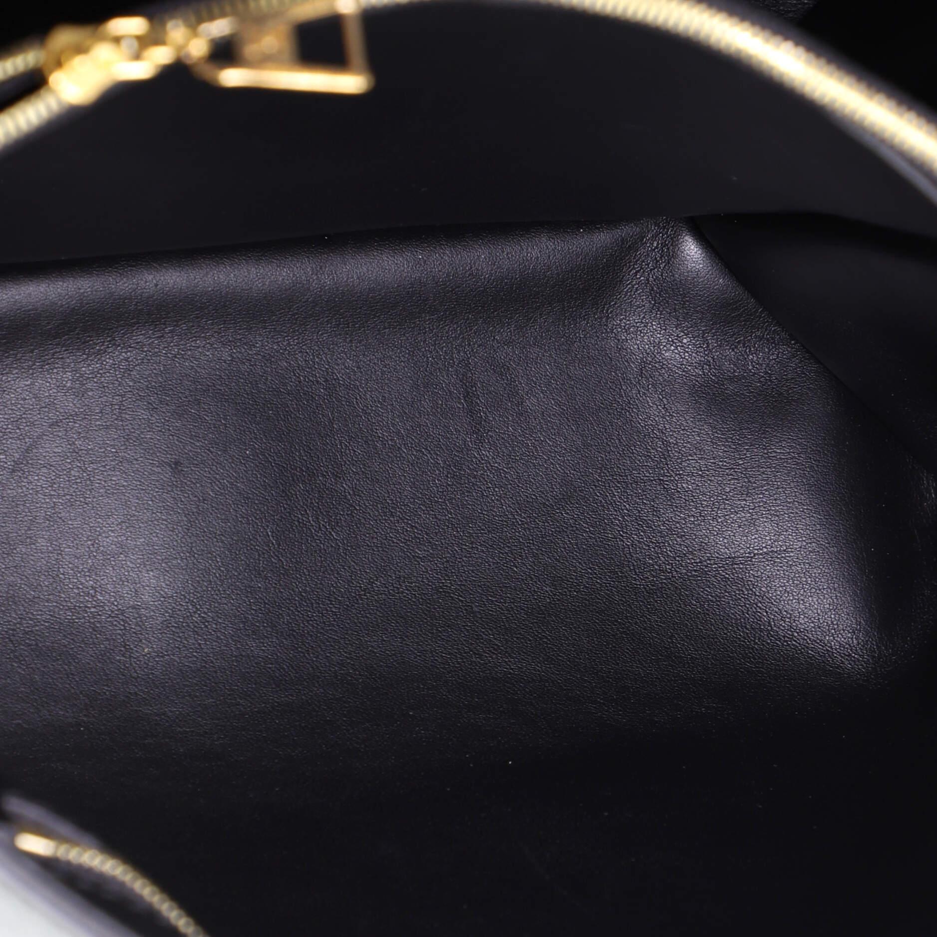 Black Louis Vuitton Rose des Vents Bag Leather MM