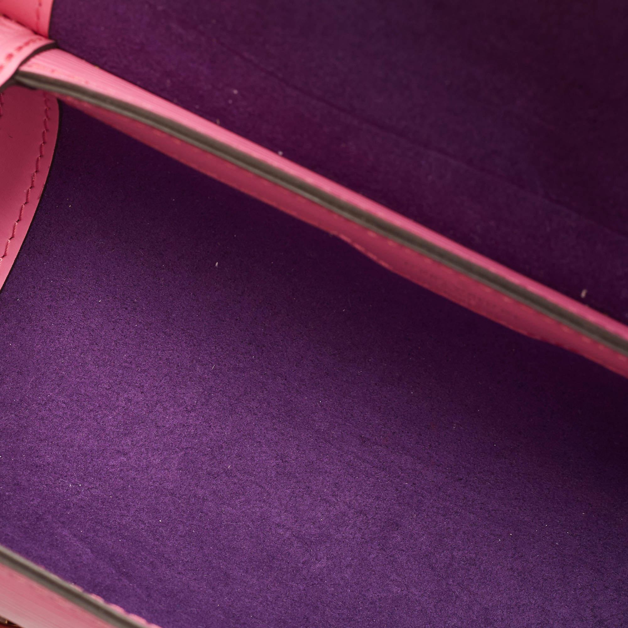 Louis Vuitton Rose Epi Leather Papillon Trunk Bag 6