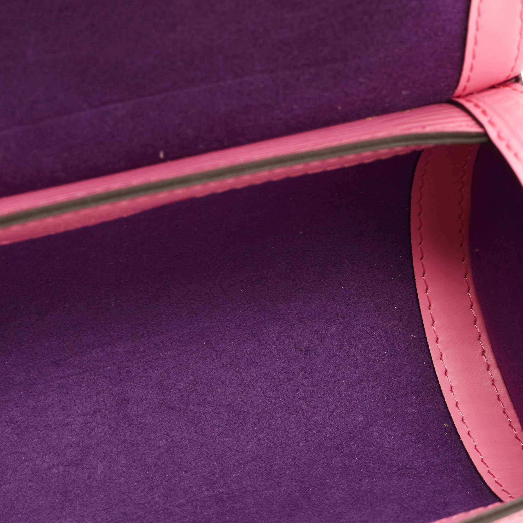Louis Vuitton Rose Epi Leather Papillon Trunk Bag 5