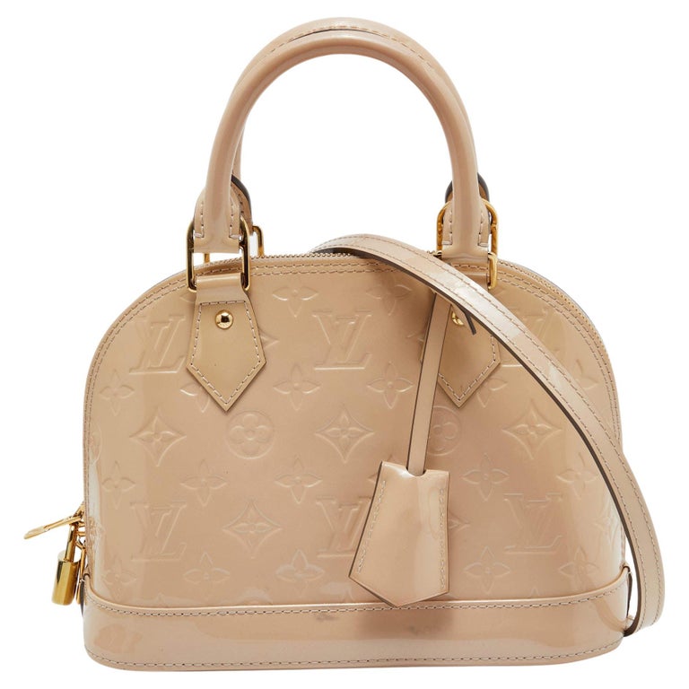 Brown Louis Vuitton Monogram Vernis Alma PM Handbag