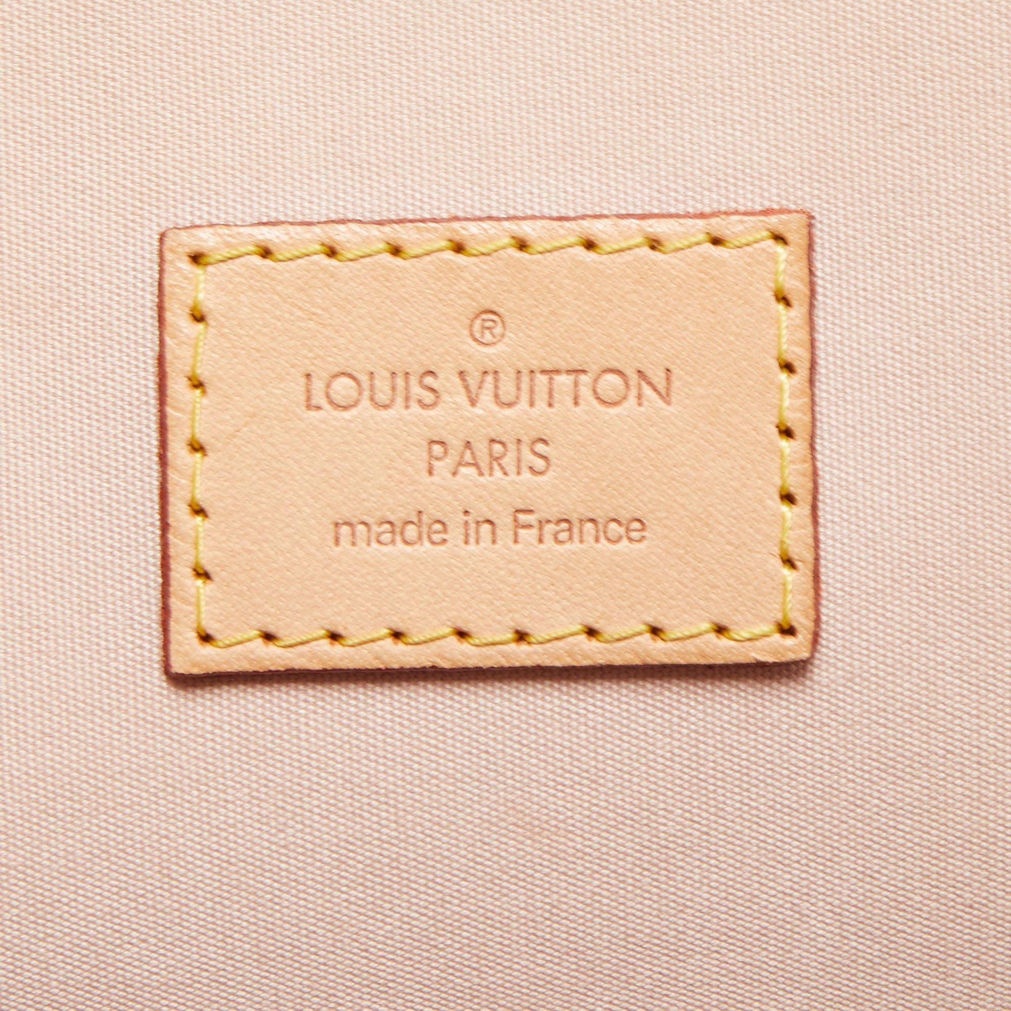 Louis Vuitton Rose Florentine Monogram Vernis Alma GM Bag 7