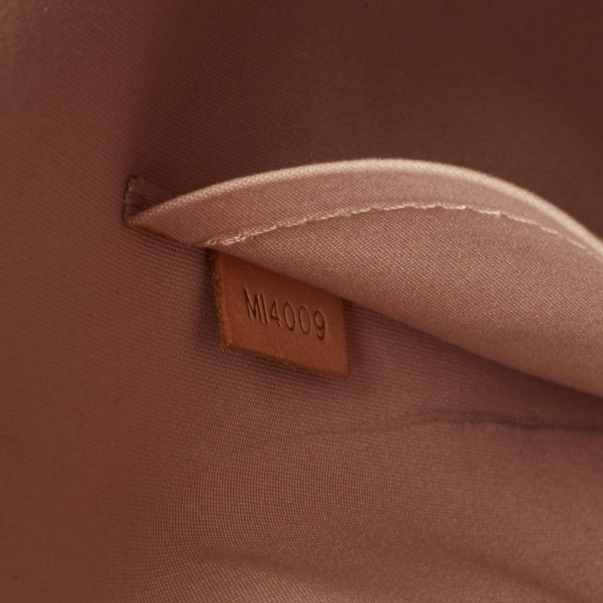 Women's Louis Vuitton Rose Florentine Monogram Vernis Alma GM Bag For Sale