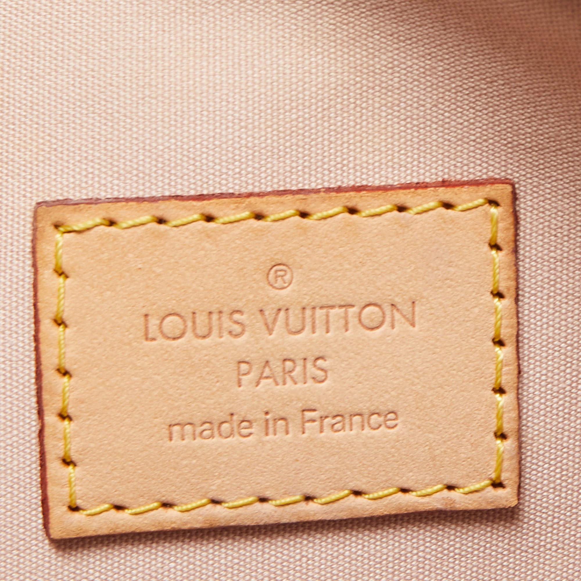 Louis Vuitton Rose Florentine Monogram Vernis Alma GM Bag 1