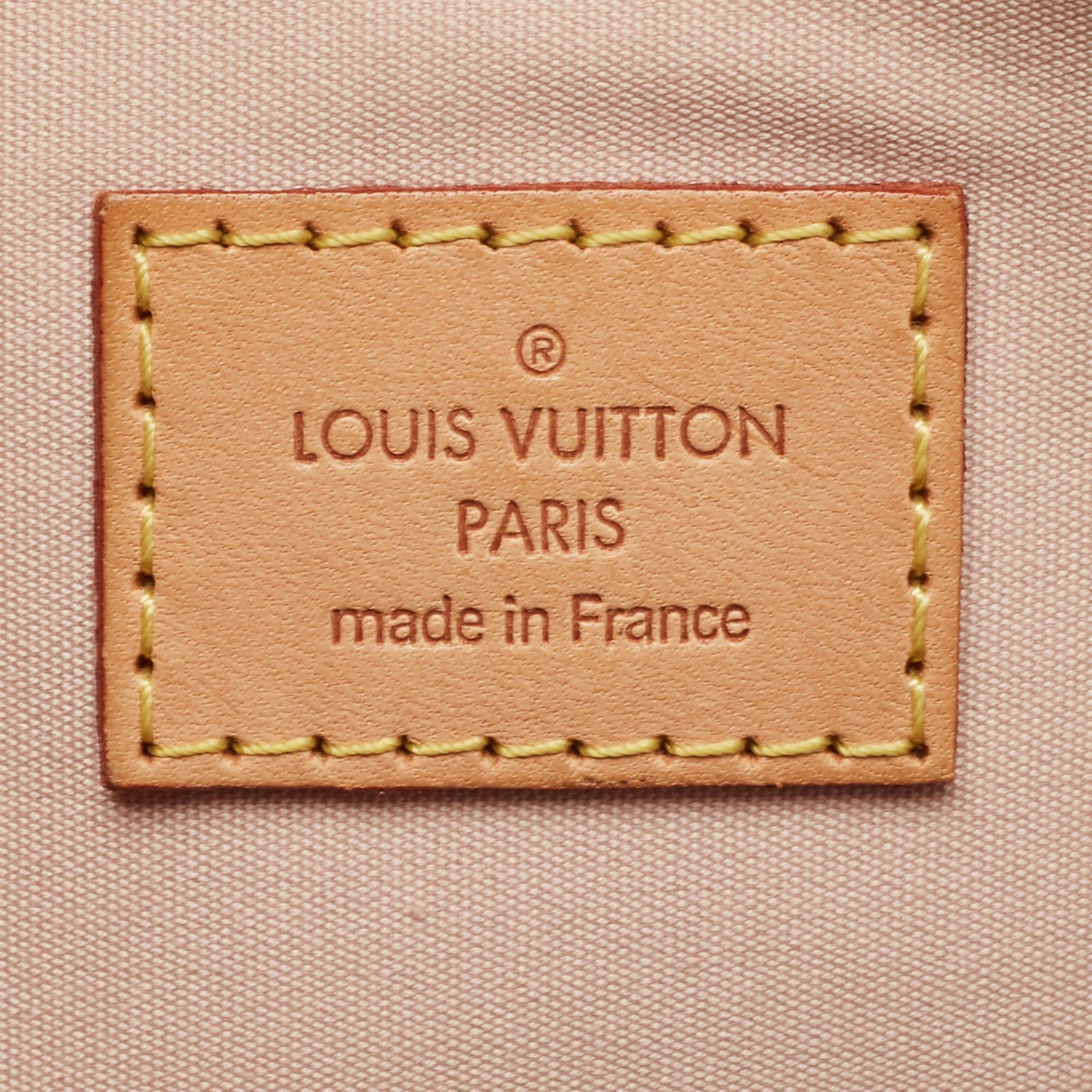 Sac Louis Vuitton Rose Florentine Monogram Vernis Alma GM en vente 4