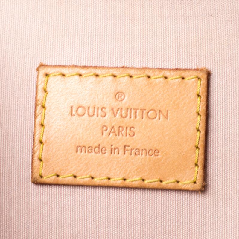 Louis Vuitton Rose Florentine Monogram Vernis Alma GM Bag 4