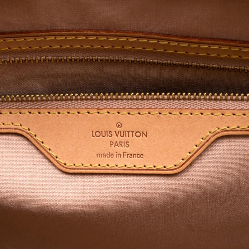 Louis Vuitton Rose Florentine Monogram Vernis Brea GM Bag 5