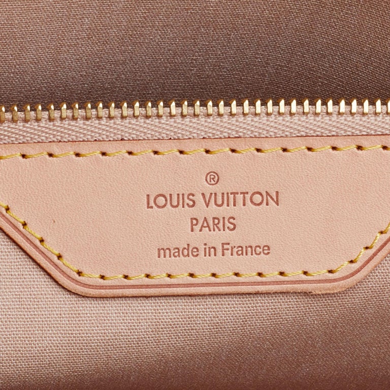 Louis Vuitton Rose Florentine Monogram Vernis Brea GM Bag Louis Vuitton