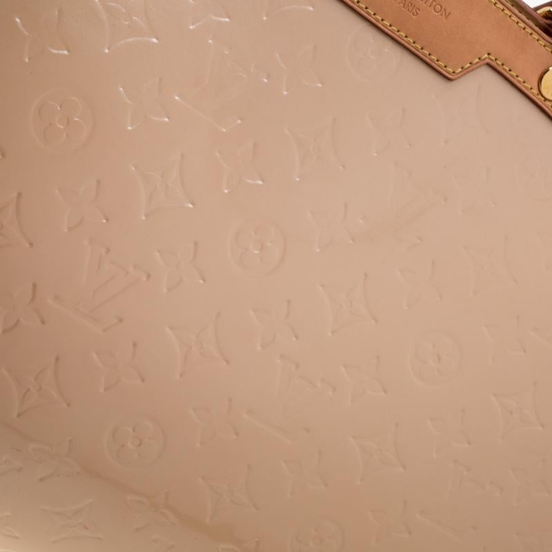 Louis Vuitton Rose Florentine Monogram Vernis Brea GM Bag 2