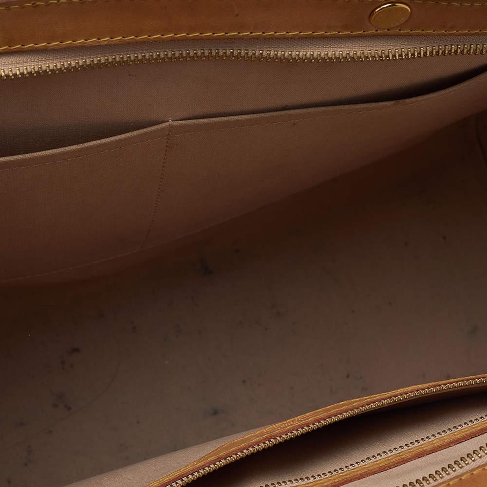 Louis Vuitton Rose Florentine Monogram Vernis Brea GM Bag For Sale 5
