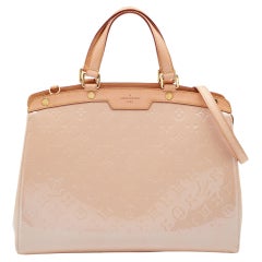 Louis Vuitton Rose Florentine Monogram Vernis Brea GM Bag