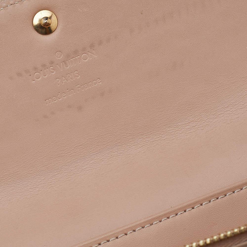 Louis Vuitton Rose Florentine Monogram Vernis Sarah Wallet 2
