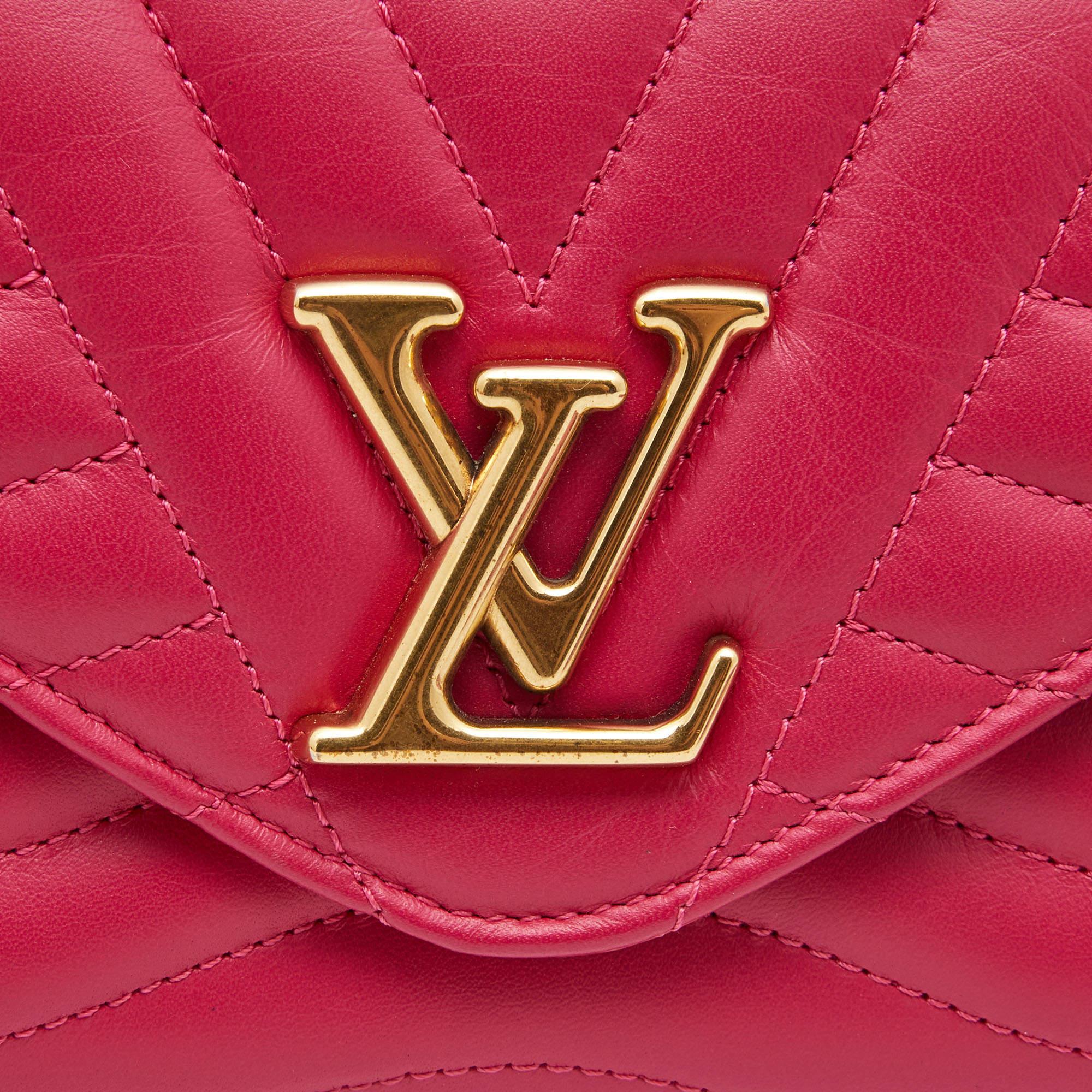 Louis Vuitton Rose Freesia Leather New Wave Long Wallet 1