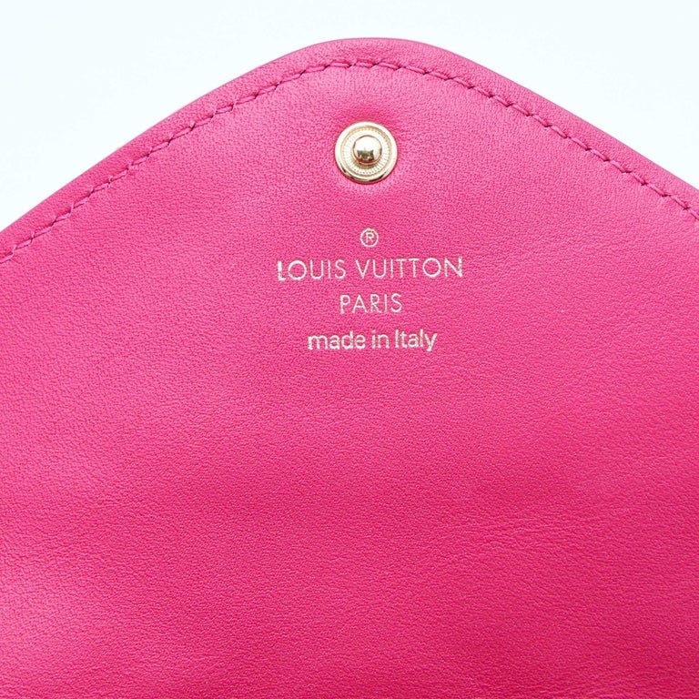 Louis Vuitton Rose Freesia Leather New Wave Long Wallet Louis
