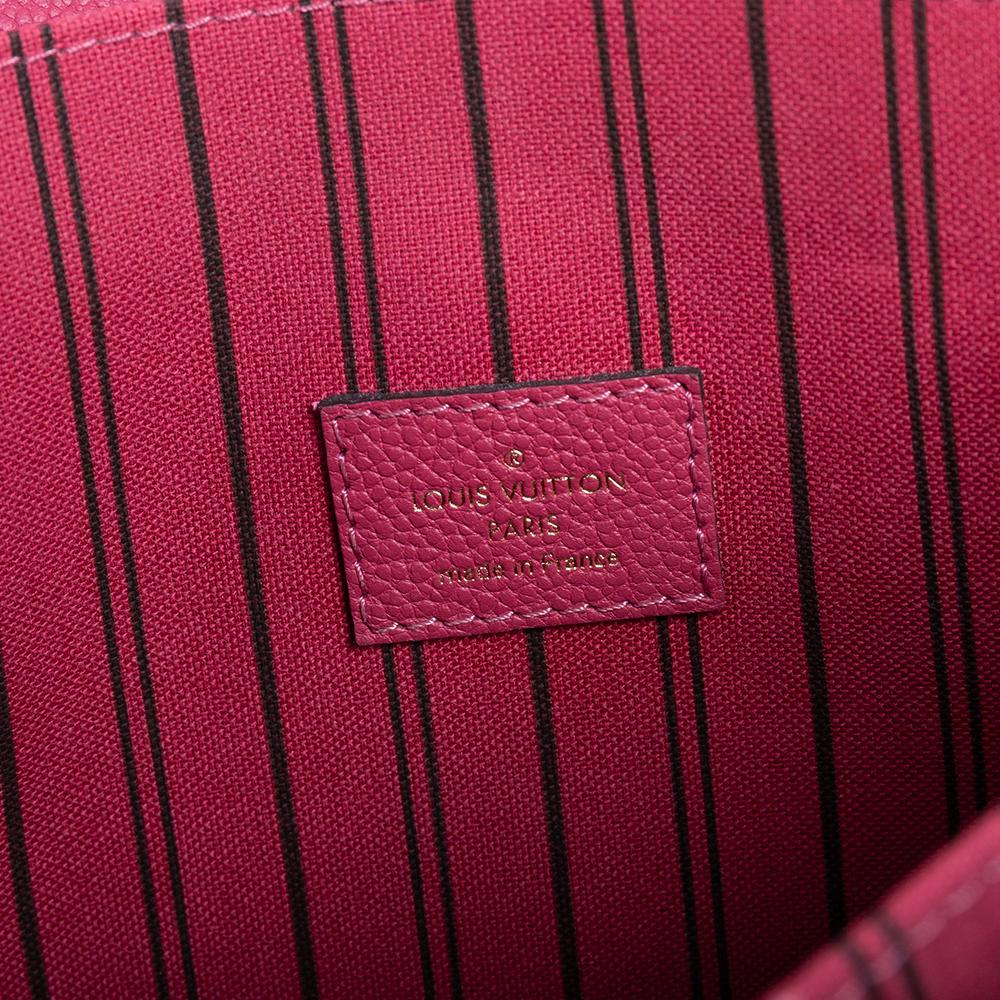 Louis Vuitton Rose Freesia Monogram Empreinte Leather Pochette Metis Bag 2