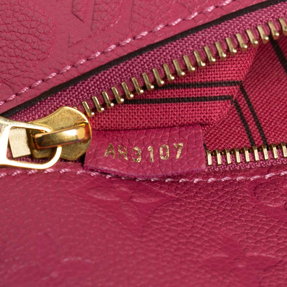 Louis Vuitton Rose Freesia Monogram Empreinte Leather Pochette Metis Bag 3