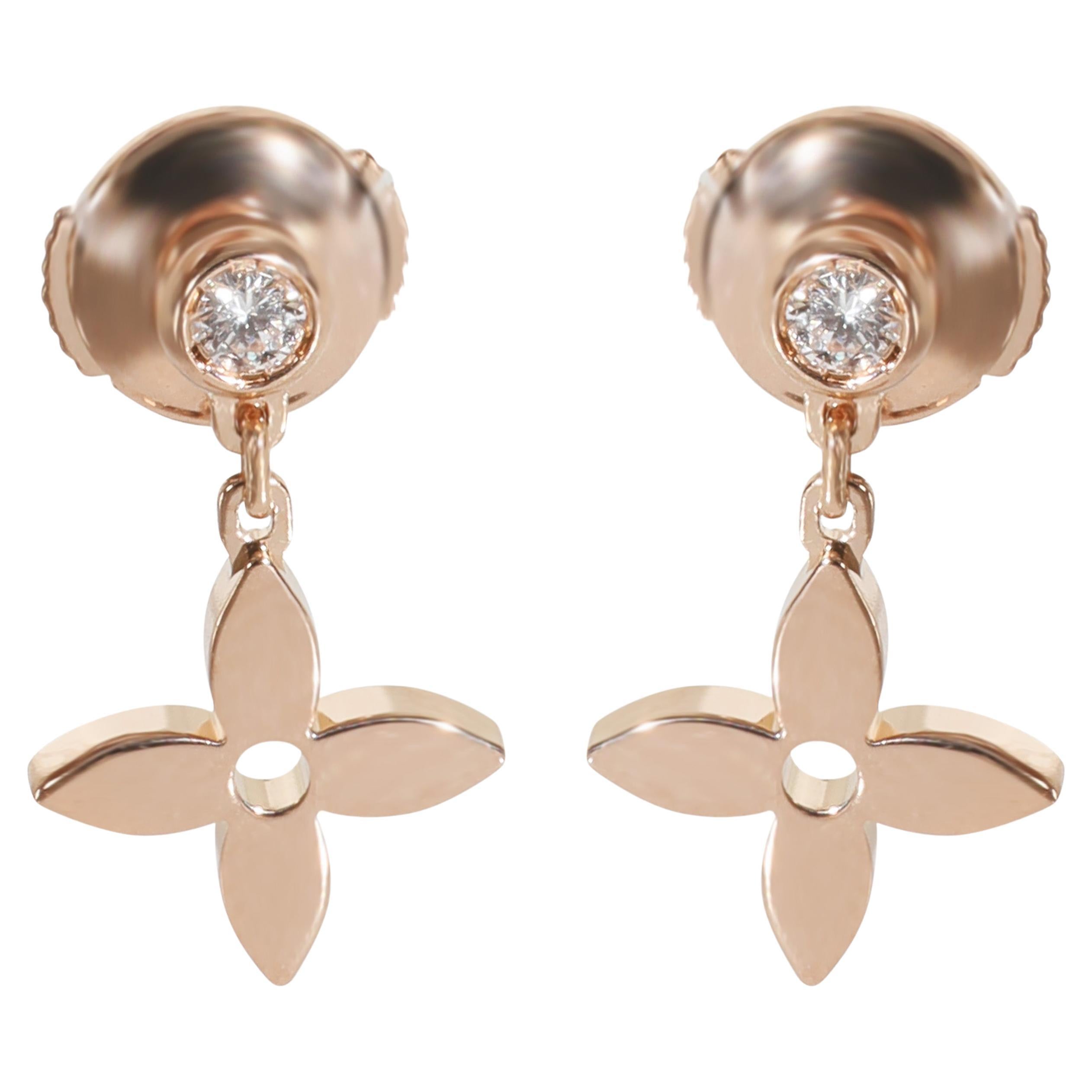 Louis Vuitton Boucles d
oreilles Idylle Blossom en or rose et diamants en vente