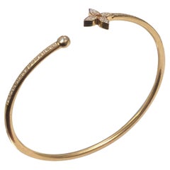 Louis Vuitton Rose Gold & Diamond Pave Idylle Blossom Twist Bracelet